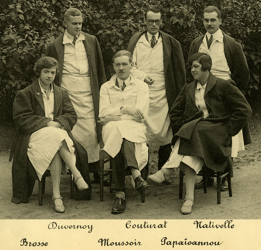 Hopital Broussais 1927 les Internes